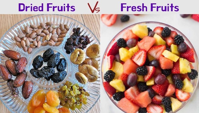Dried Fruits vs Fresh Fruits