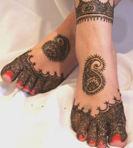 Foot Marwari Mehndi Designs