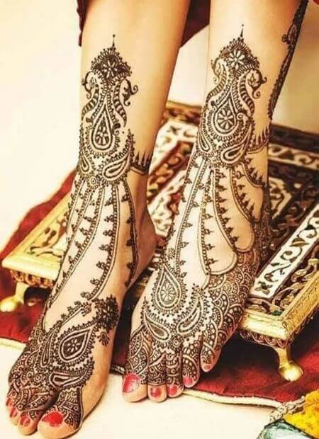 marwari mehndi for Foot