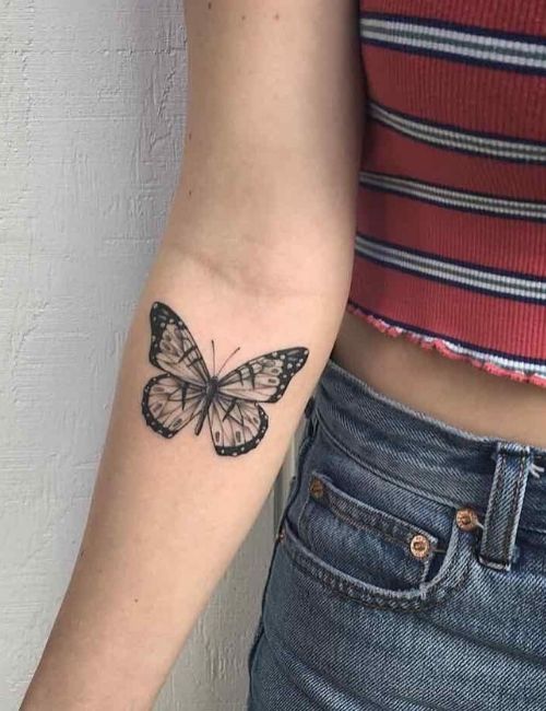 Butterfly on arm