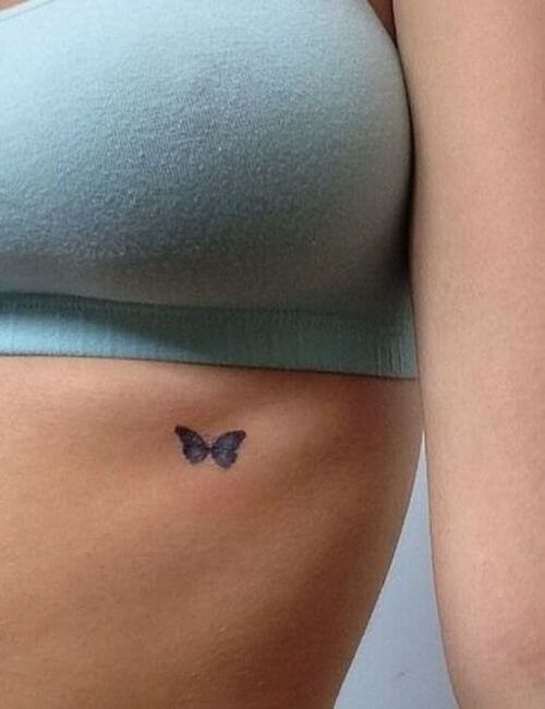 Lovely small Butter Fly Tattoo