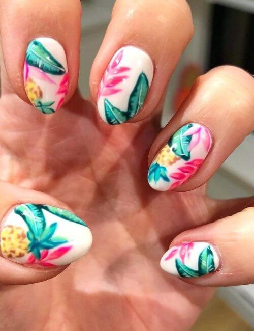pineapple nail arts