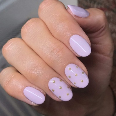 Simple Polka Dot nail designs