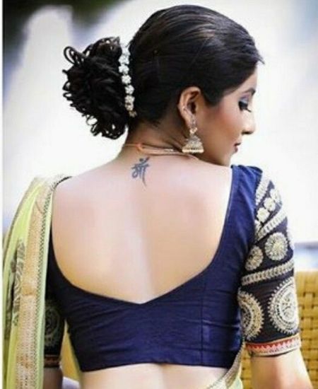 U-Shaped Blouse Designs