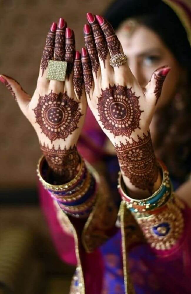 mandala Styled Bridal Mehndi Designs