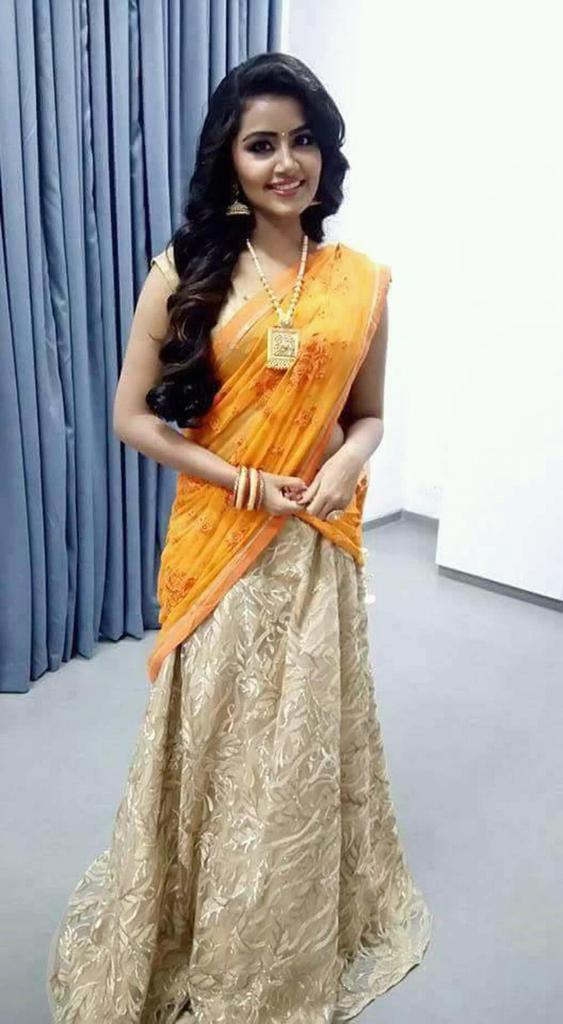 Anupama In half Saree