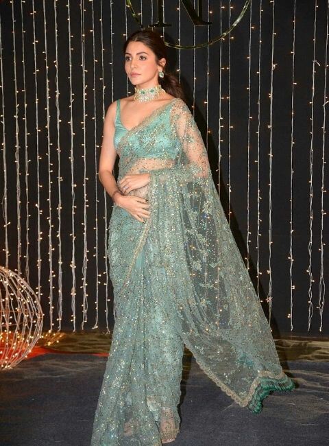 Anushka Sharma in net saree