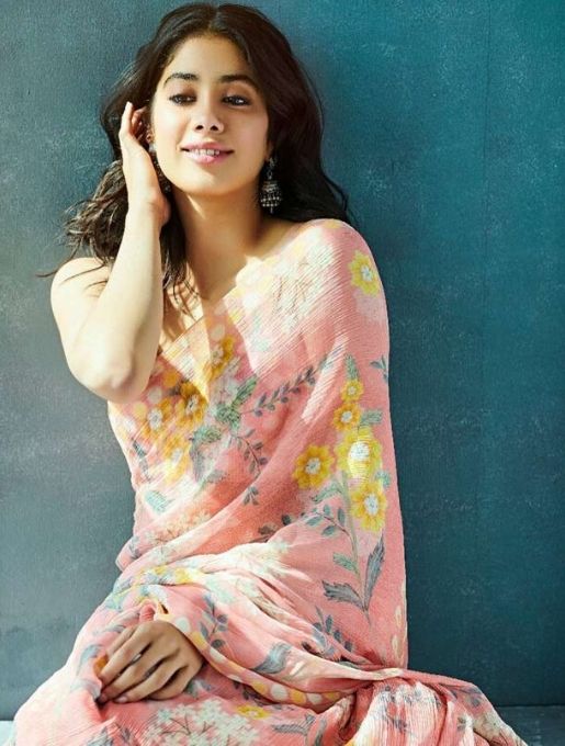 Jahanavi kapoor in saree