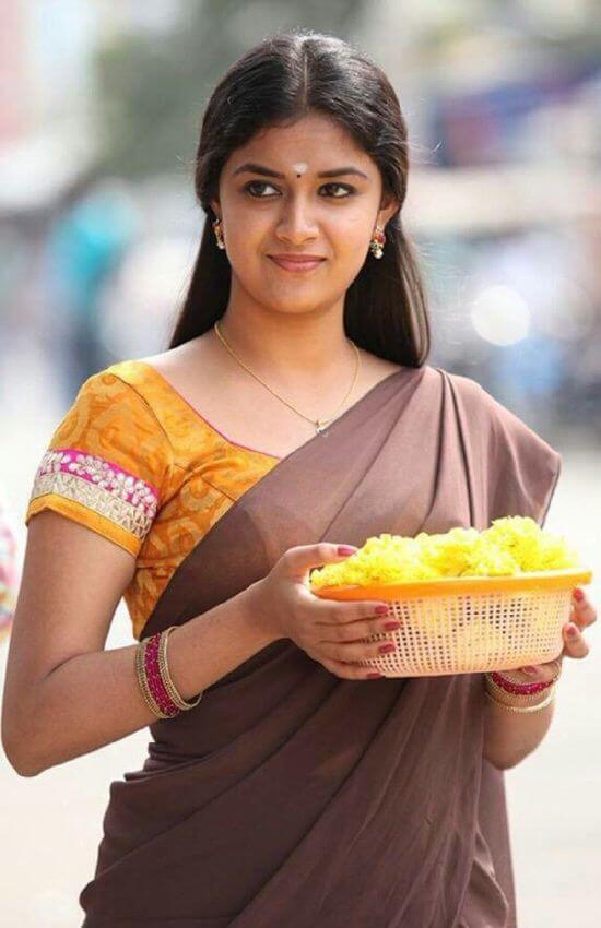 Keerthi suresh in half saree
