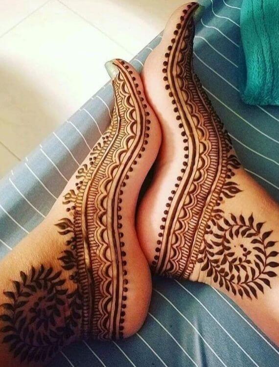 beautiful henna bridal mehndi designs for feet