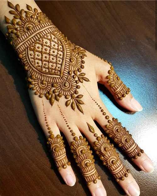 Back Hand Rajasthani Mehndi Designs