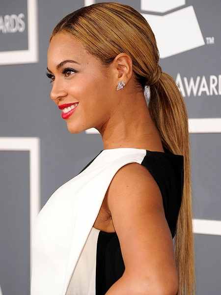 sleek pony tail