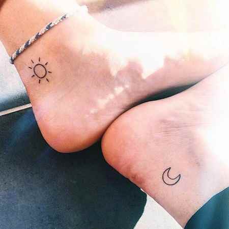 sun-moon- couple tattoo