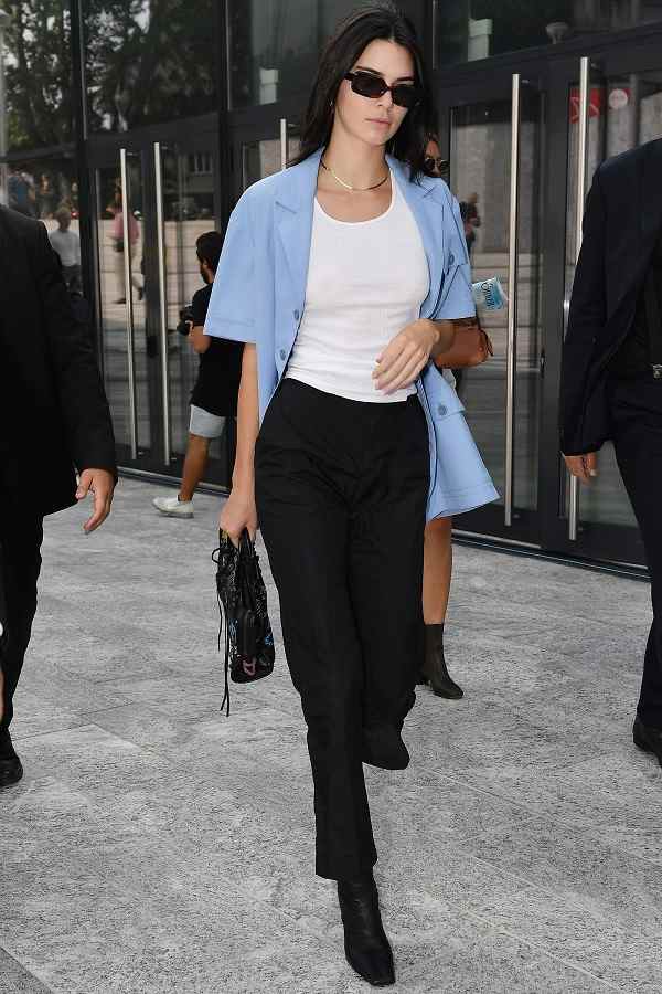 kendall jenner black outfit casual
