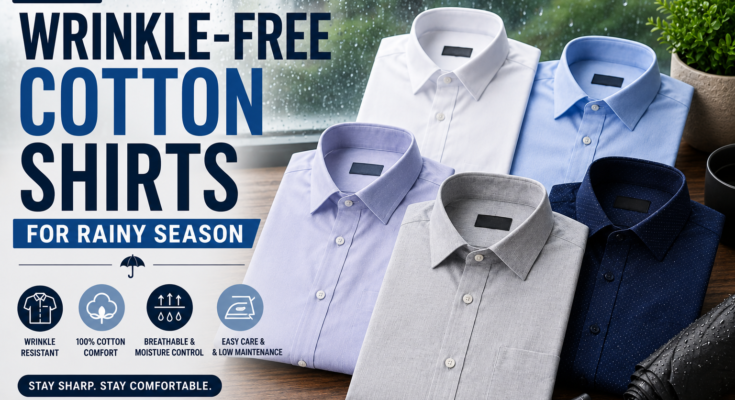 Best Wrinkle-Free Cotton Shirts for Rainy Season