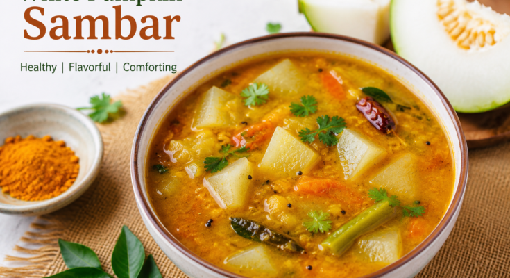 White Pumpkin Sambar Recipe